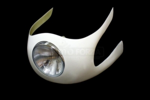 Headlamp - british style 7inch - preview in UNI half fairing 350-1000cc