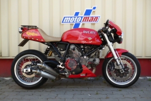 Klín na Ducati Sport 1000 caferacer