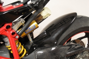 Ducati, 848,1098,1198, 2008-2011 Zadní blatník, GFK-probarvený