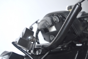 Honda CBR 600RR 2007-2012 - Vzduchová roura - 2-dílná, GFK probarvený černý