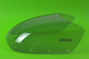 Plexisklo pro polokapotáž UNI 350-1000cc / BMW R80,90,100 - předchystané - lehce kouřové