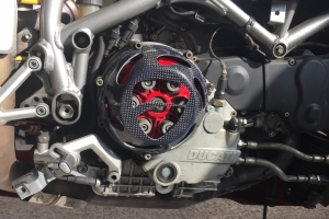 Víko spojky Ducati Corse, carbon