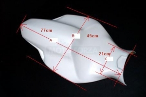 Sedlo racing pro nalepení pěny GFK, MV Agusta F4 750, 1000, 312 98-09  - rozměry