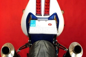 Seat open  - stock seat street version - with holders for tail lamp