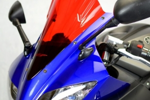 Yamaha YZF 125R 2008-2013  Plexi - Racing (dvojbublina) - ukázka barevné červené