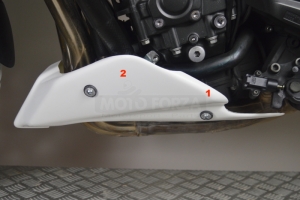 Montážní kit Yamaha Fazer 1000 06 / FZ1 06 - pro klín Motoforza- instalace na moto - držák 1 a 2 - pravá strana
