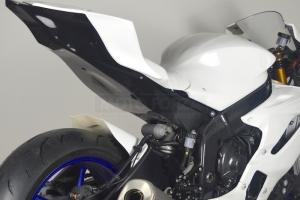 Yamaha YZF R6 2017- Kompletní sada 6-dílná Racing verze 4 - pro original výfuk - černý podběh